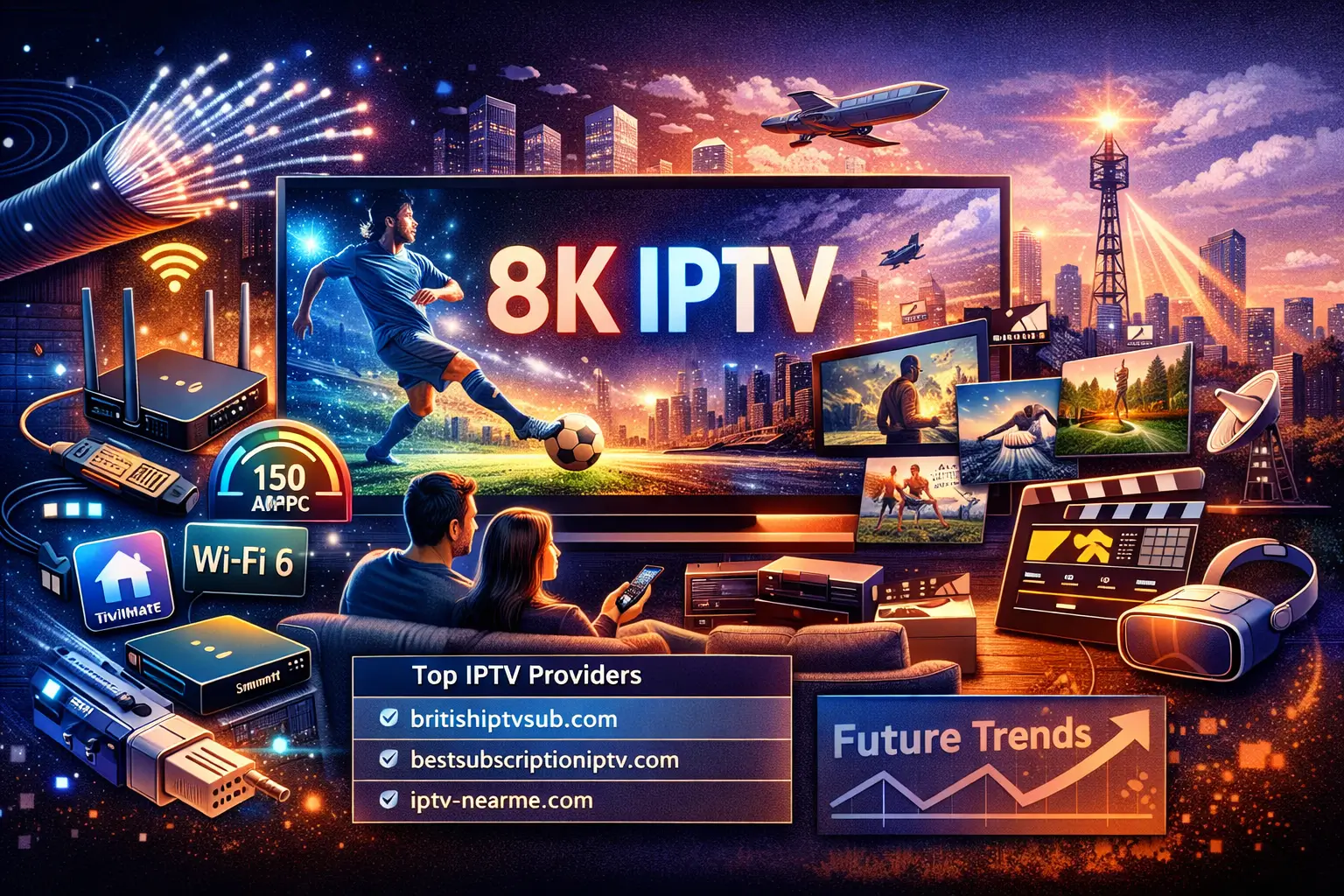 How will 8K and immersive video formats impact IPTV infrastructure requirements?